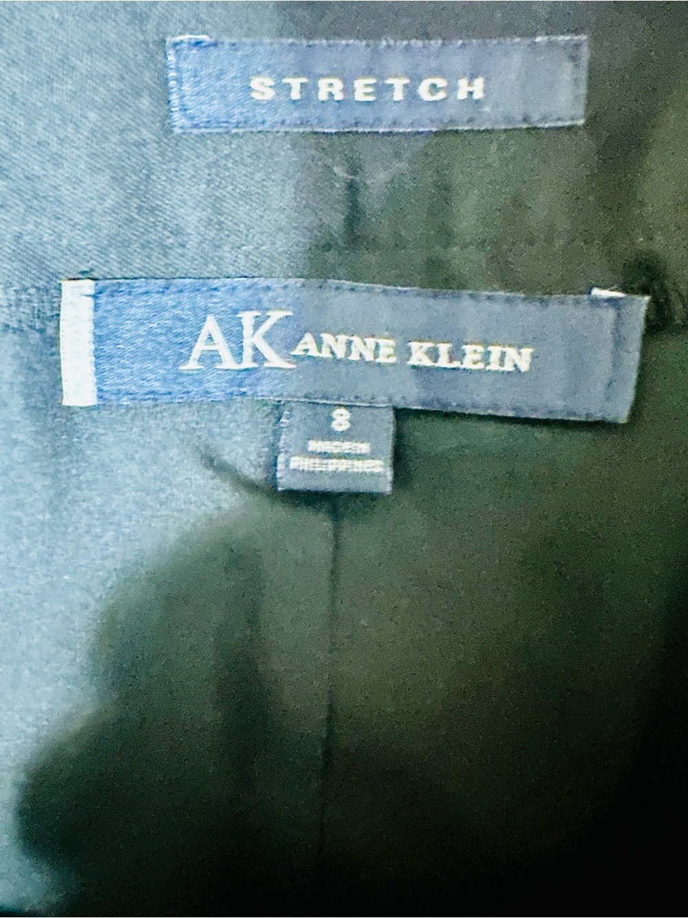 Anne Klein Stretch Black Pencil Skirt Size 8 Career Office Classic - Picture 3 of 4